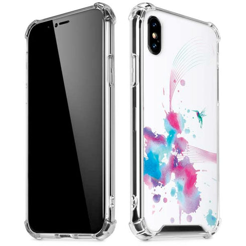 Violet Harmony (Hummingbird) iPhone XS Max Clear Case